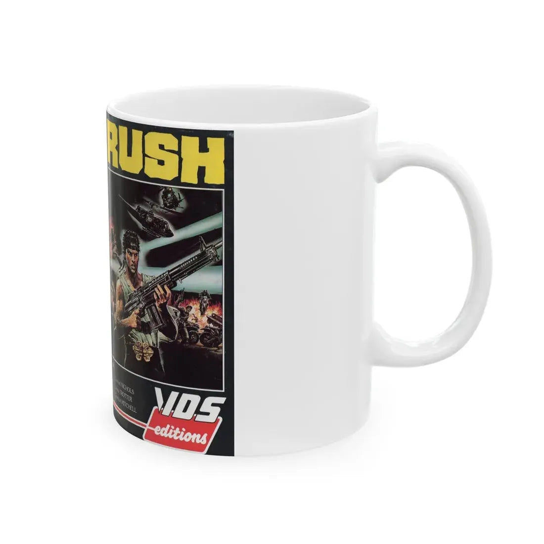 RUSH (VHS COVER) - White Coffee Mug - Go Mug Yourself