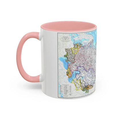 Russia and the Newly Independent Nations (1993) (Map) Accent Coffee Mug - Go Mug Yourself