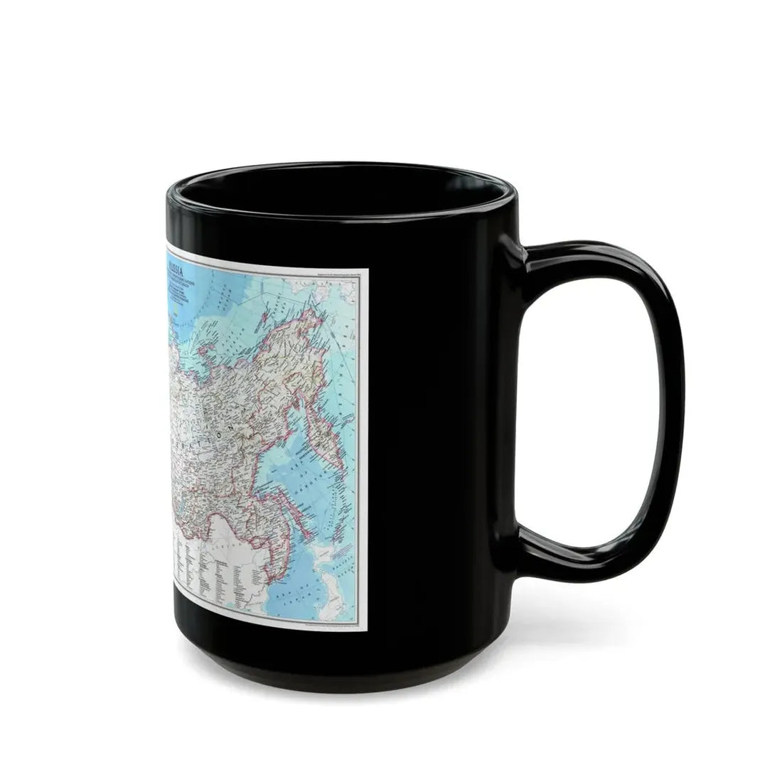 Russia and the Newly Independent Nations (1993) (Map) Black Coffee Mug - Go Mug Yourself