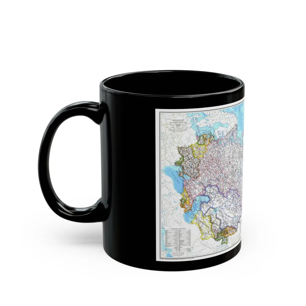 Russia and the Newly Independent Nations (1993) (Map) Black Coffee Mug-Go Mug Yourself