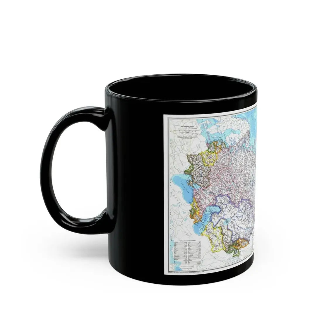 Russia and the Newly Independent Nations (1993) (Map) Black Coffee Mug - Go Mug Yourself