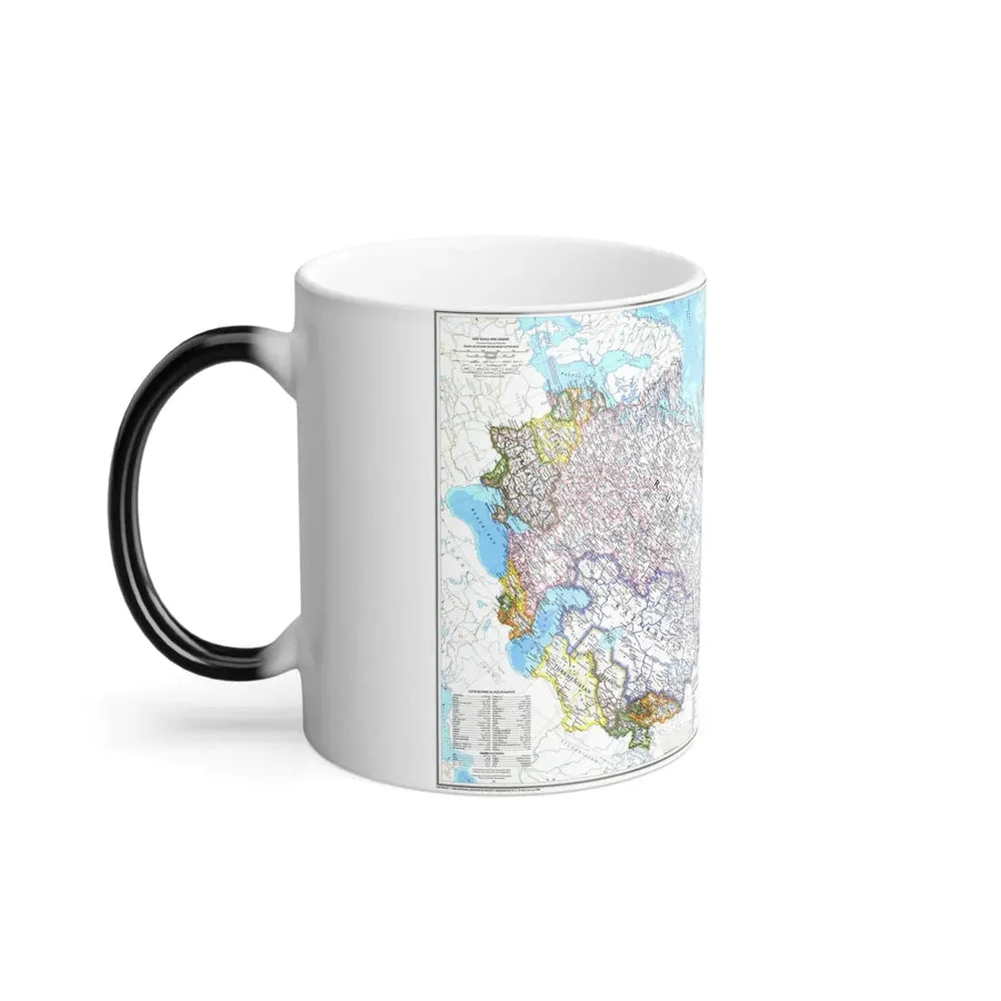 Russia and the Newly Independent Nations (1993) (Map) Color Changing Mug 11oz - Go Mug Yourself