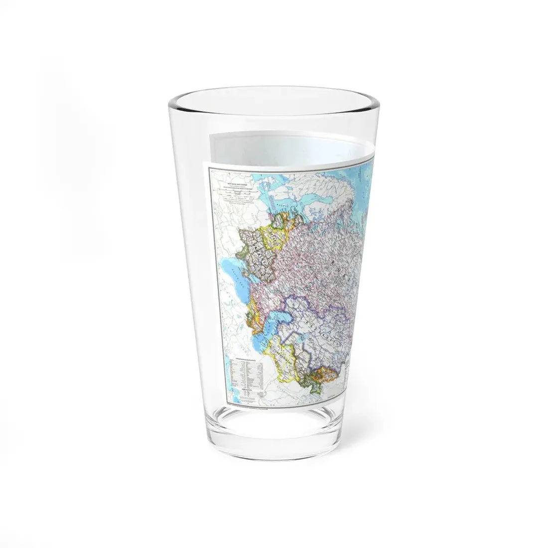 Russia and the Newly Independent Nations (1993) (Map) Pint Glass 16oz - Go Mug Yourself