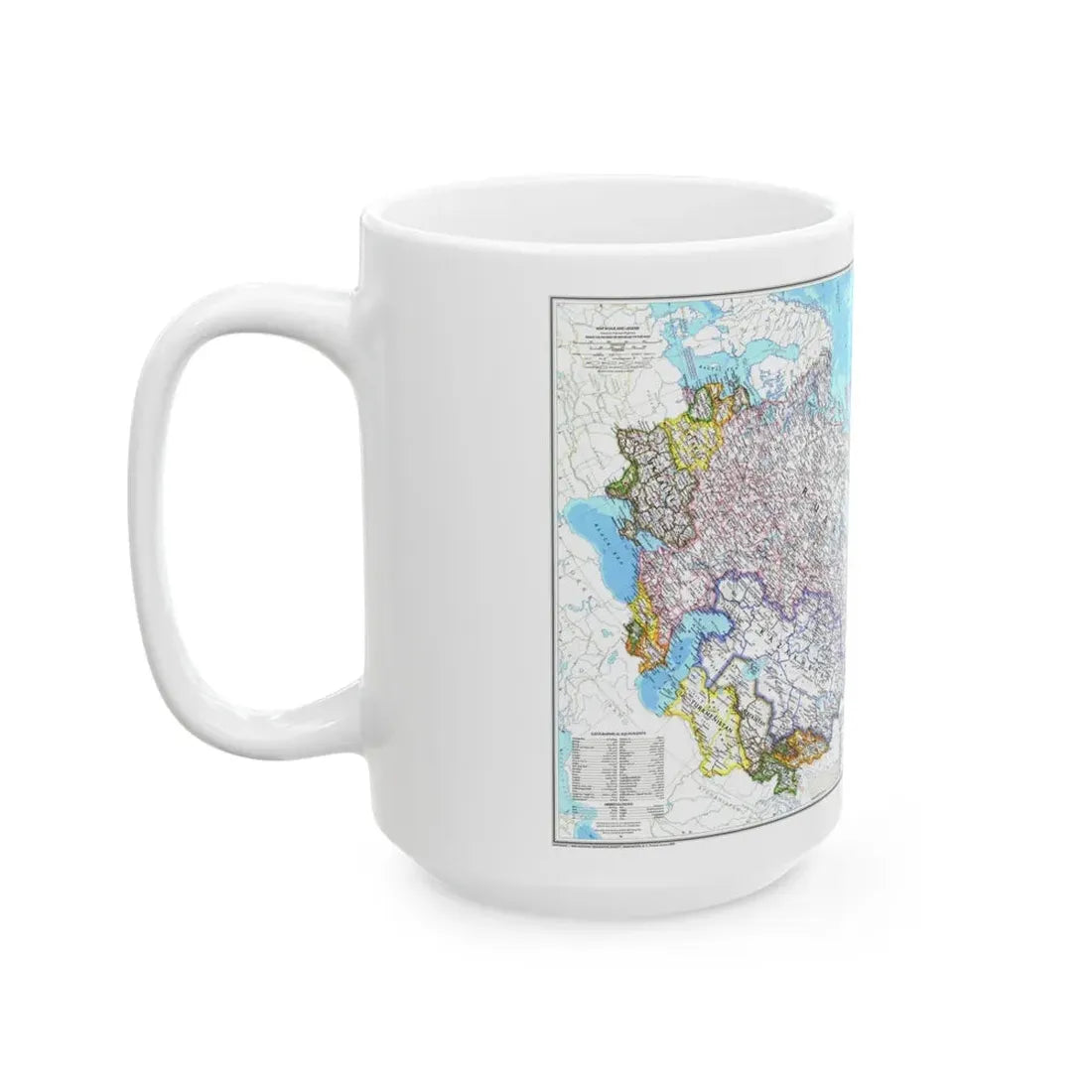 Russia and the Newly Independent Nations (1993) (Map) White Coffee Mug - Go Mug Yourself
