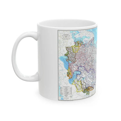 Russia and the Newly Independent Nations (1993) (Map) White Coffee Mug-Go Mug Yourself