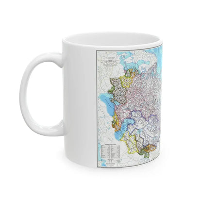 Russia and the Newly Independent Nations (1993) (Map) White Coffee Mug - Go Mug Yourself