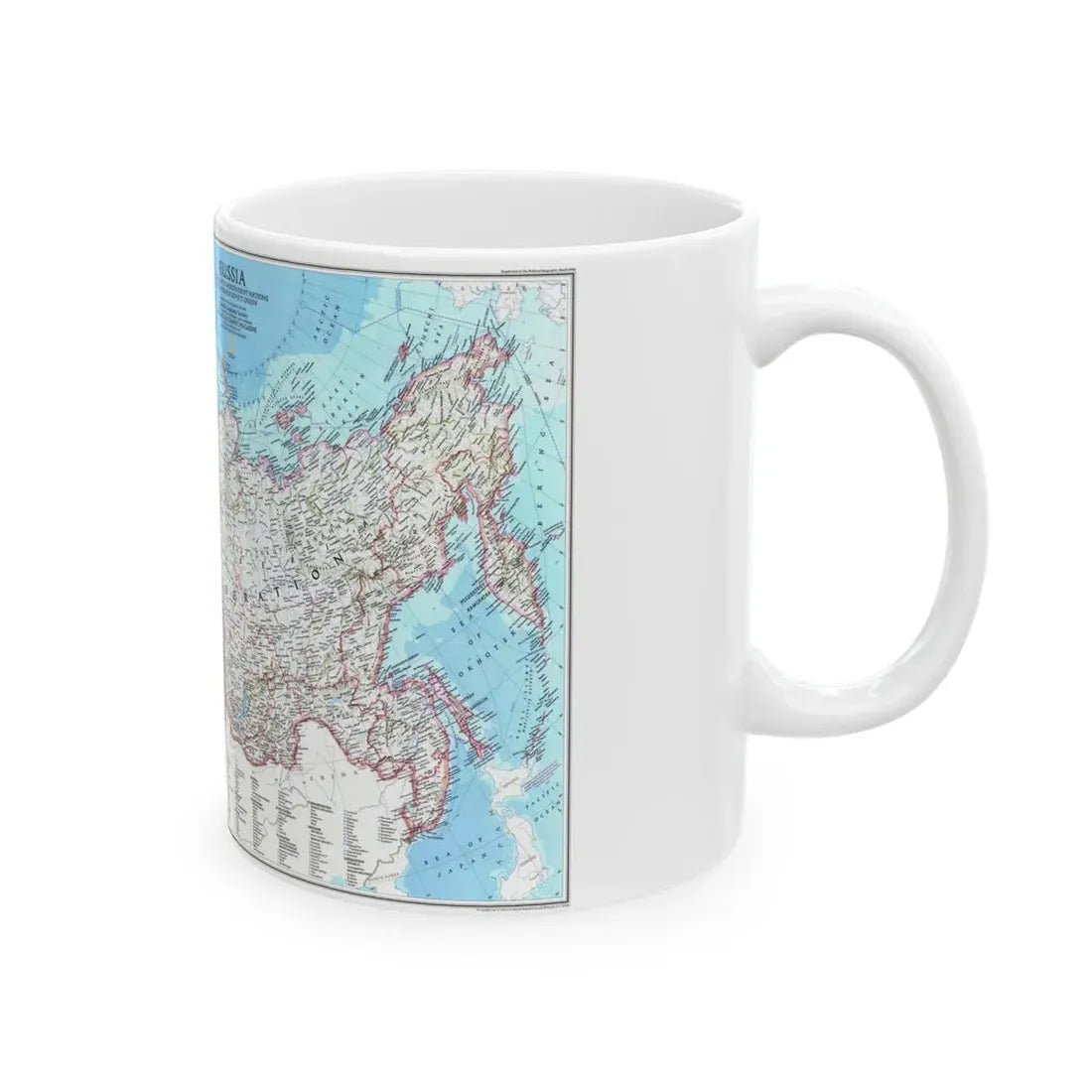 Russia and the Newly Independent Nations (1993) (Map) White Coffee Mug - Go Mug Yourself