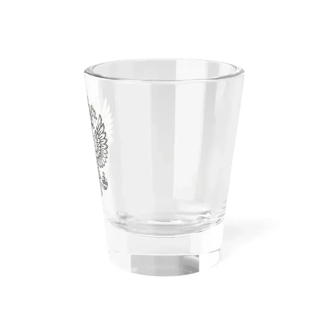 Это версия герба РФ Одноцветный без геральдического щита (Russia) (Coat of Arms) Shot Glass 1.5oz - Go Mug Yourself