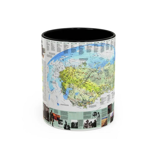 Russia - Communism to Capitalism (1993) (Map) Accent Coffee Mug 11oz Black - Go Mug Yourself