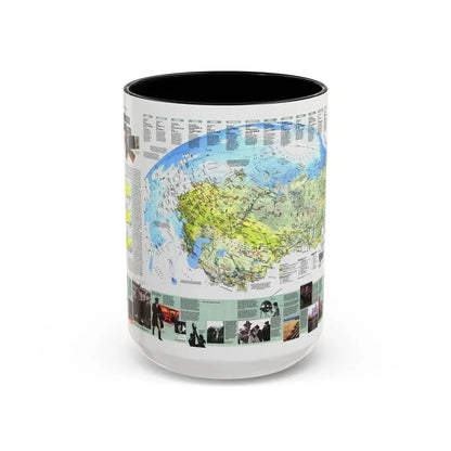 Russia - Communism to Capitalism (1993) (Map) Accent Coffee Mug 15oz Black - Go Mug Yourself