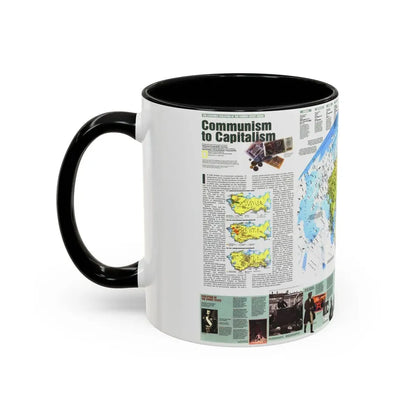 Russia - Communism to Capitalism (1993) (Map) Accent Coffee Mug - Go Mug Yourself