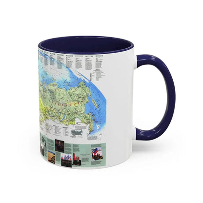 Russia - Communism to Capitalism (1993) (Map) Accent Coffee Mug - Go Mug Yourself