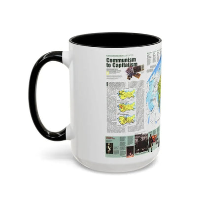 Russia - Communism to Capitalism (1993) (Map) Accent Coffee Mug - Go Mug Yourself