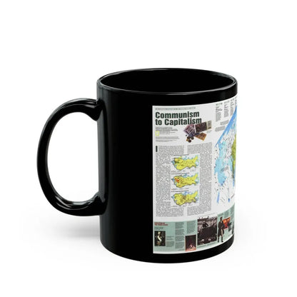 Russia - Communism to Capitalism (1993) (Map) Black Coffee Mug - Go Mug Yourself