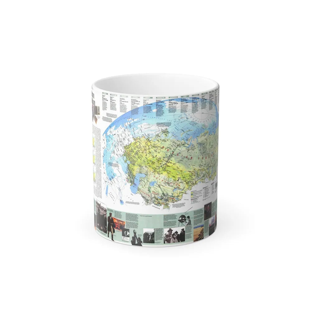 Russia - Communism to Capitalism (1993) (Map) Color Changing Mug 11oz-11oz-Go Mug Yourself