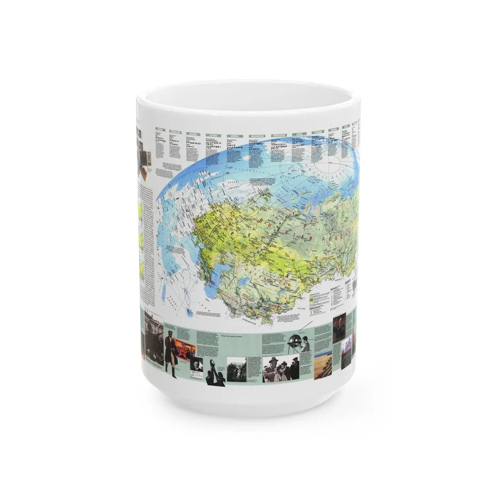 Russia - Communism to Capitalism (1993) (Map) White Coffee Mug-15oz-Go Mug Yourself