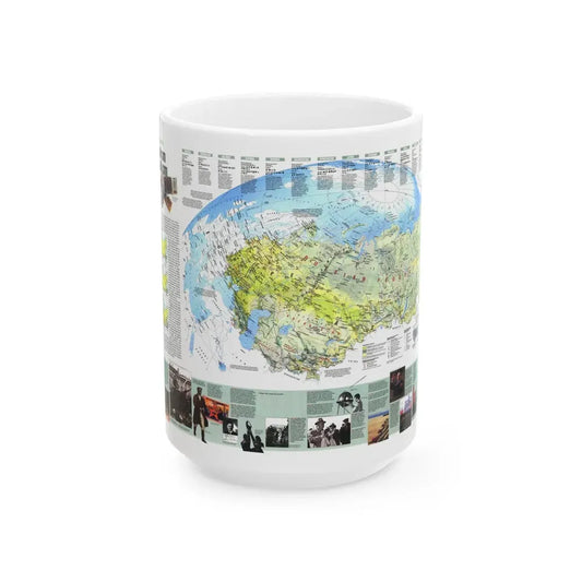 Russia - Communism to Capitalism (1993) (Map) White Coffee Mug 15oz - Go Mug Yourself