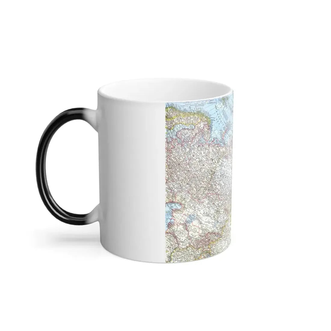 Russia - Eastern Soviet Union (1967) (Map) Color Changing Mug 11oz - Go Mug Yourself