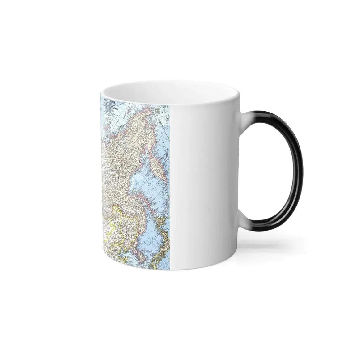 Russia - Eastern Soviet Union (1967) (Map) Color Changing Mug 11oz - Go Mug Yourself
