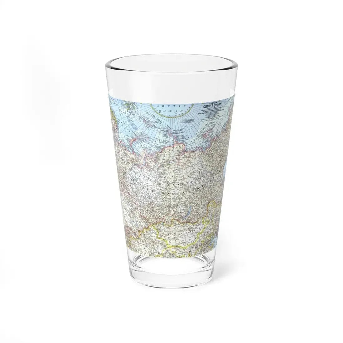 Russia - Eastern Soviet Union (1967) (Map) Pint Glass 16oz 16oz - Go Mug Yourself