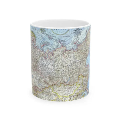 Russia - Eastern Soviet Union (1967) (Map) White Coffee Mug 11oz - Go Mug Yourself