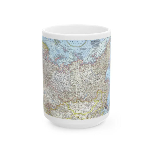 Russia - Eastern Soviet Union (1967) (Map) White Coffee Mug-15oz-Go Mug Yourself