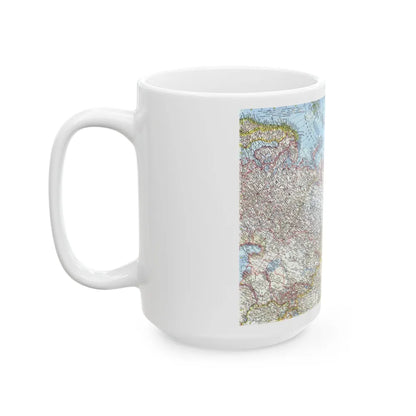 Russia - Eastern Soviet Union (1967) (Map) White Coffee Mug-Go Mug Yourself