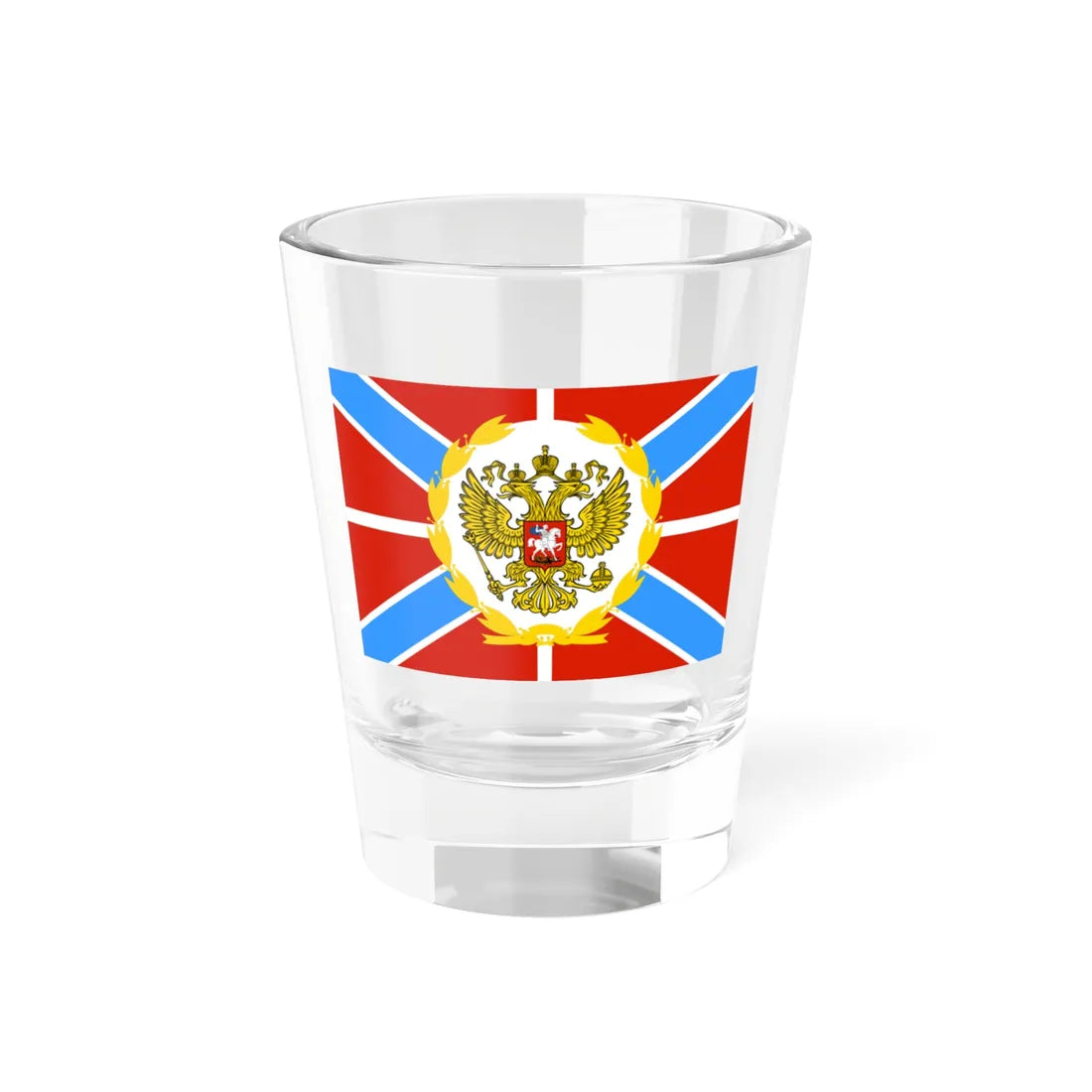 Russia Flag commander 1992 minister (Russia) Shot Glass 1.5oz 1.5oz - Go Mug Yourself