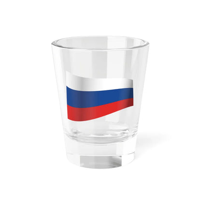 Russia Flag - iconic waving (Russia) Shot Glass 1.5oz 1.5oz - Go Mug Yourself