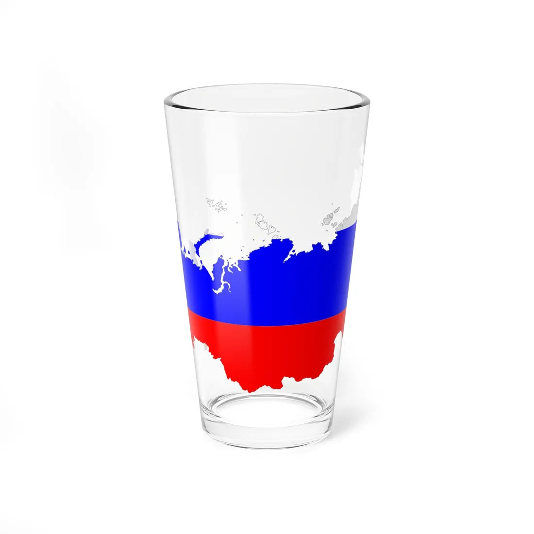 Russia Flag Map (Russia) Pint Glass 16oz 16oz - Go Mug Yourself