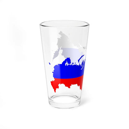 Russia Flag Map (Russia) Pint Glass 16oz - Go Mug Yourself