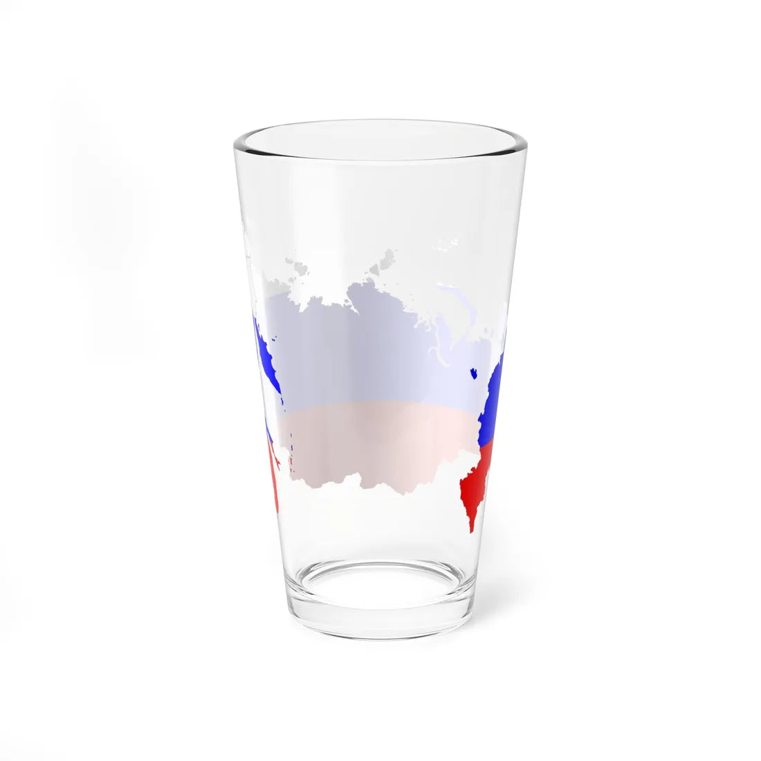 Russia Flag Map (Russia) Pint Glass 16oz - Go Mug Yourself