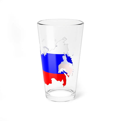 Russia Flag Map (Russia) Pint Glass 16oz - Go Mug Yourself