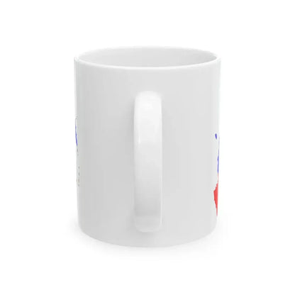 Russia Flag Map (Russia) White Coffee Mug - Go Mug Yourself