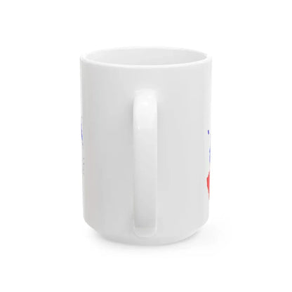 Russia Flag Map (Russia) White Coffee Mug - Go Mug Yourself