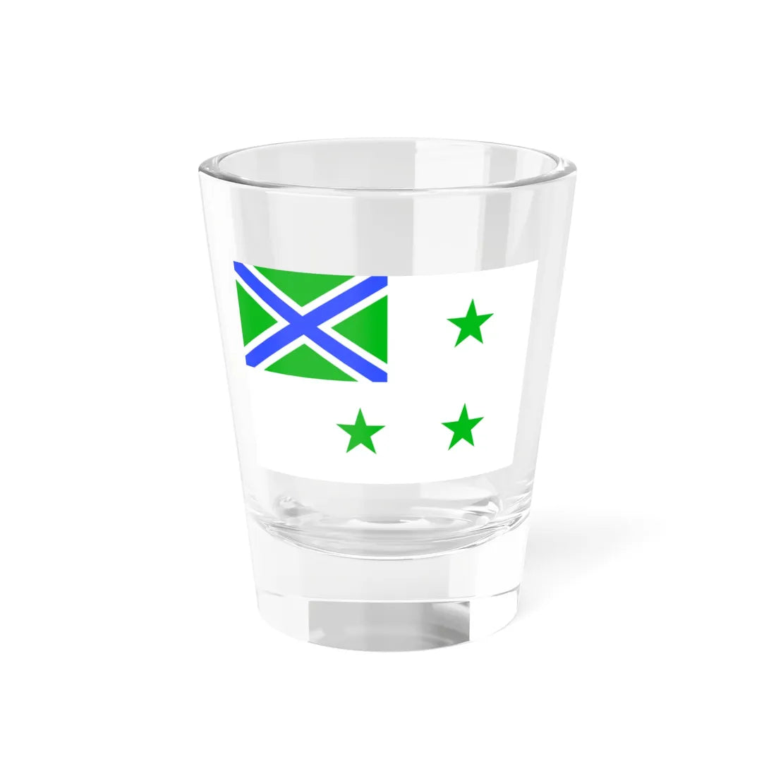 Russia Flag of Border Guard district commanders 1993 (Russia) Shot Glass 1.5oz 1.5oz - Go Mug Yourself