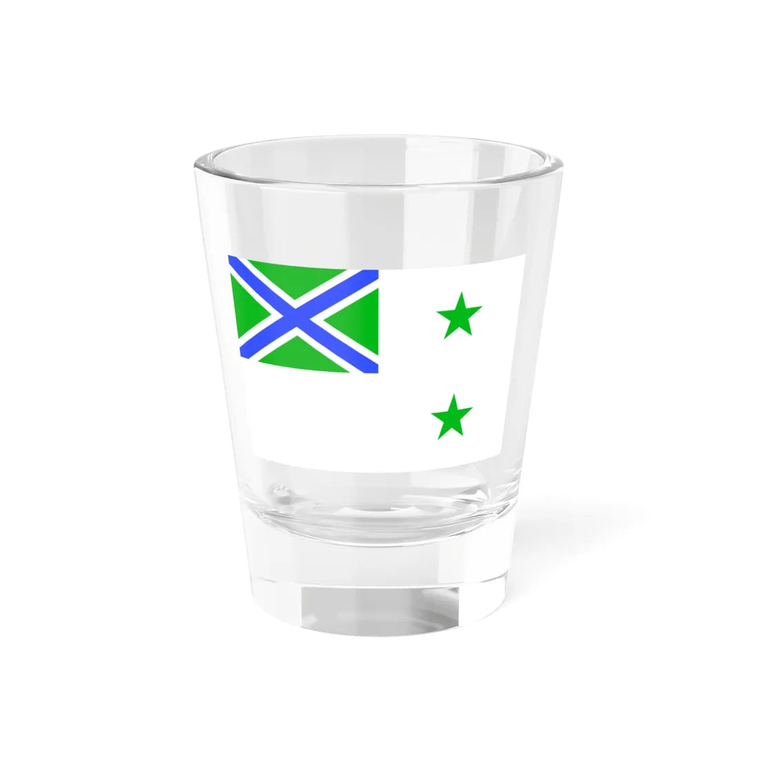 Russia Flag of Border Guard district deputy commanders for naval affairs 1993 (Russia) Shot Glass 1.5oz 1.5oz - Go Mug Yourself
