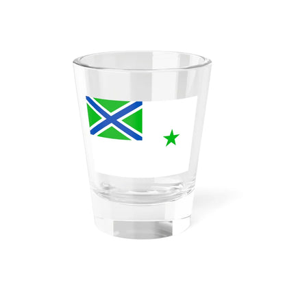 Russia Flag of Border Guard patrol craft task force commanders 2009 (Russia) Shot Glass 1.5oz 1.5oz - Go Mug Yourself