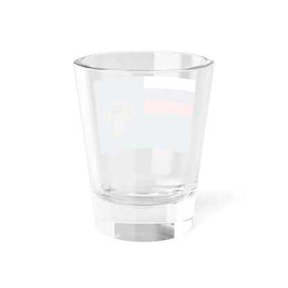 Russia Flag of Federal service on military - technical cooperation 2005 (Russia) Shot Glass 1.5oz - Go Mug Yourself