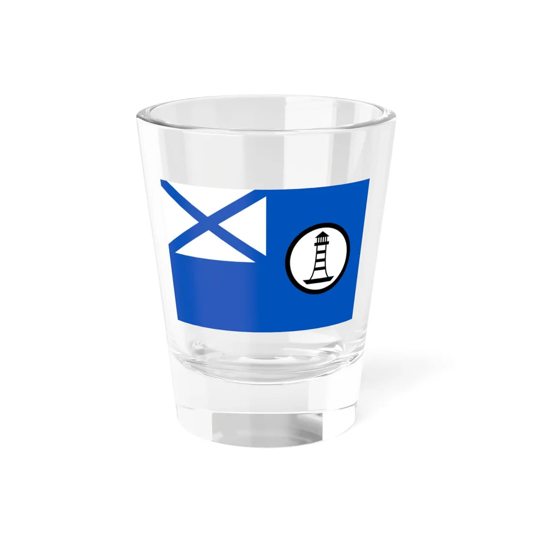 Russia Flag of hydrogrphic vessels of the Navy 2000 (Russia) Shot Glass 1.5oz 1.5oz - Go Mug Yourself