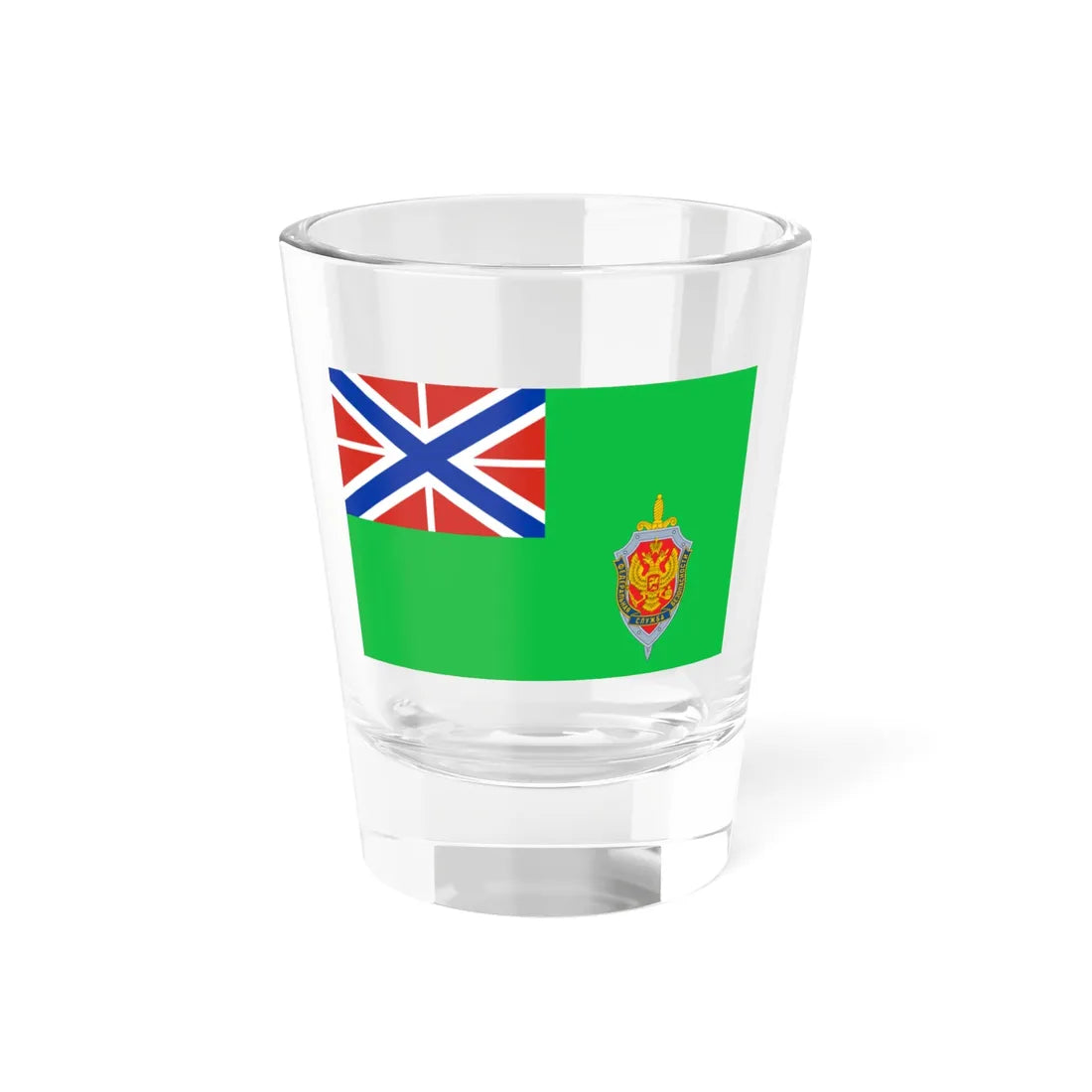 Russia Flag of the FSB Border Commander 2009 (Russia) Shot Glass 1.5oz 1.5oz - Go Mug Yourself