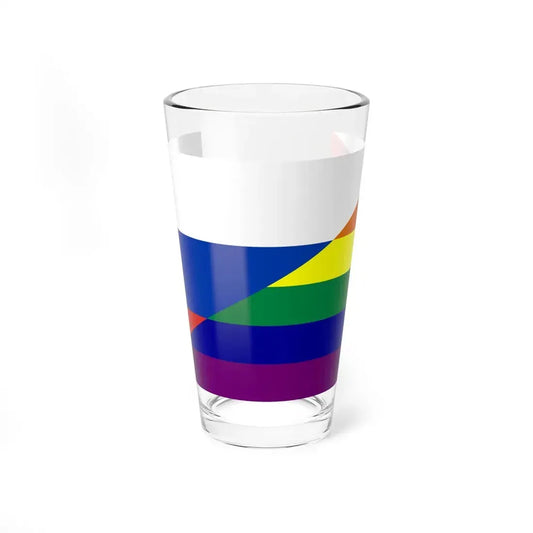 Russia Gay flag (Russia) Pint Glass 16oz 16oz - Go Mug Yourself