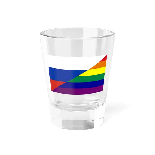 Russia Gay flag (Russia) Shot Glass 1.5oz 1.5oz - Go Mug Yourself