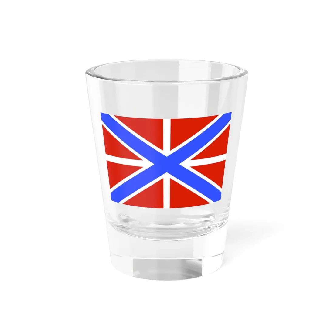 Russia Jack of 1-st and 2-nd rank ships of the Border Guard Force 1993 (Russia) Shot Glass 1.5oz 1.5oz - Go Mug Yourself