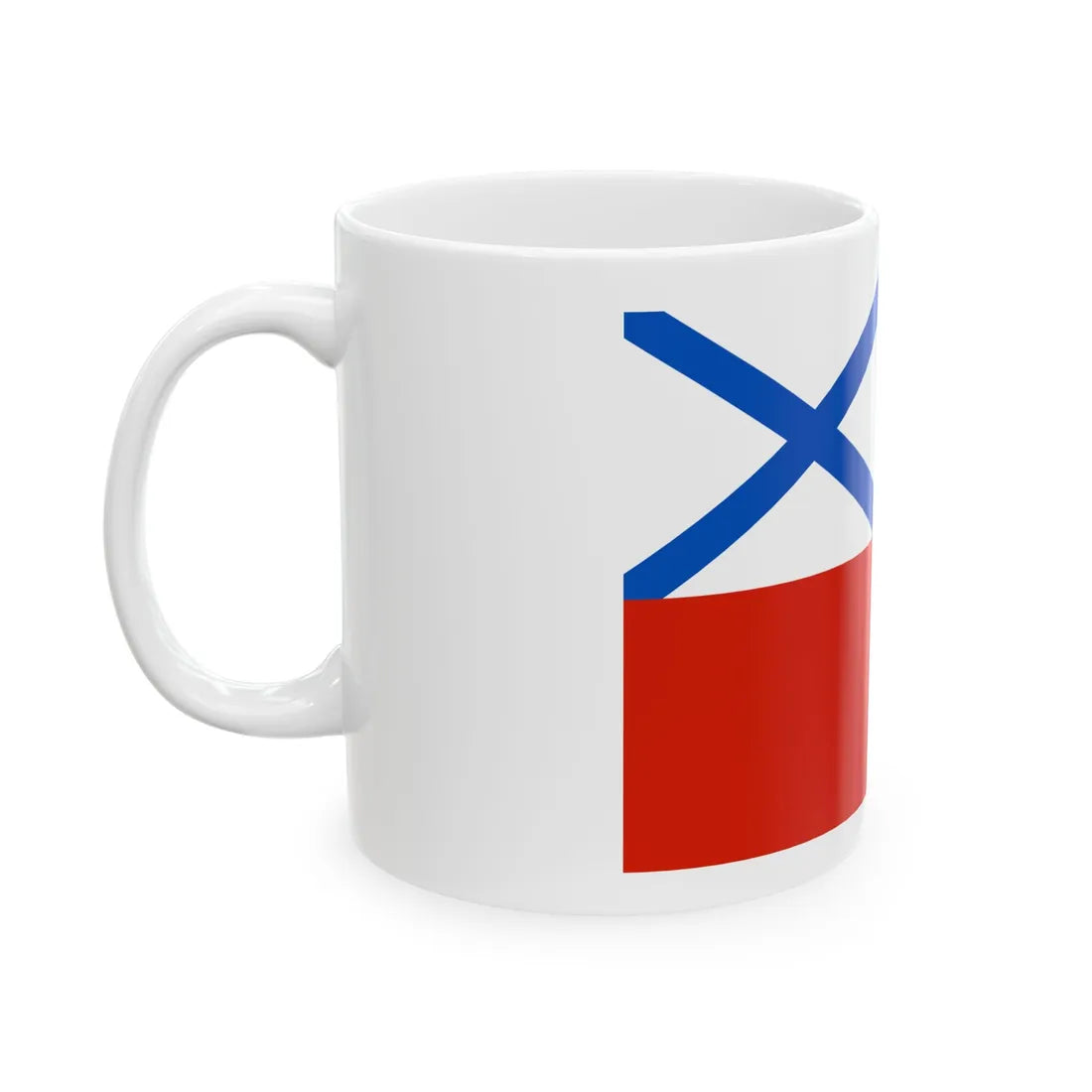 Russia Naval 1720 forked 3 (Russia) White Coffee Mug - Go Mug Yourself
