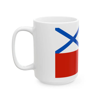 Russia Naval 1720 forked 3 (Russia) White Coffee Mug - Go Mug Yourself