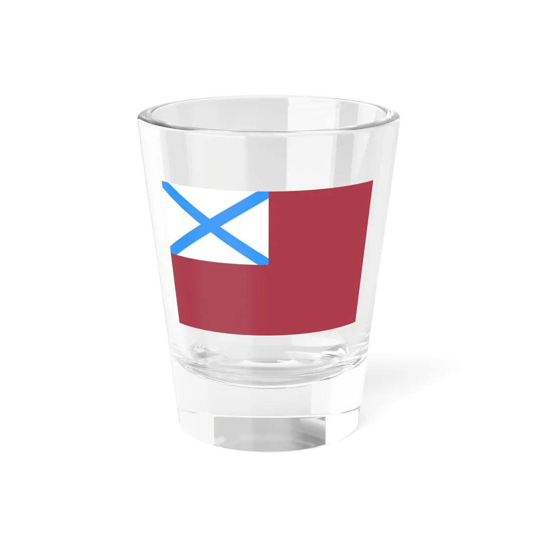 Russia Naval flag of ships and vessels of the Interior Force 1992 (Russia) Shot Glass 1.5oz 1.5oz - Go Mug Yourself
