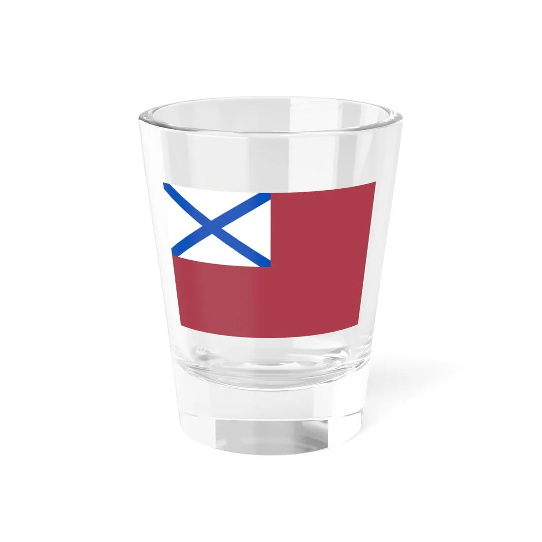 Russia Naval flag of ships and vessels of the Interior Force 2000 (Russia) Shot Glass 1.5oz 1.5oz - Go Mug Yourself