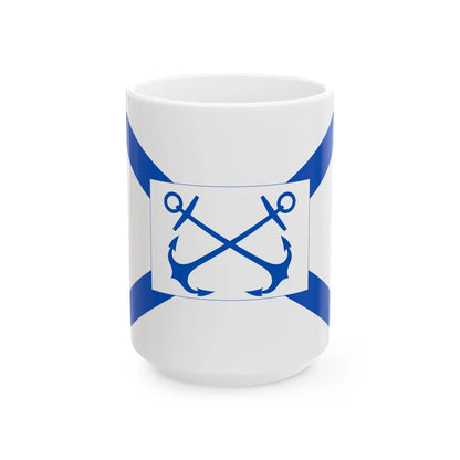 Russia Navy 1913 commander (Russia) White Coffee Mug 15oz - Go Mug Yourself