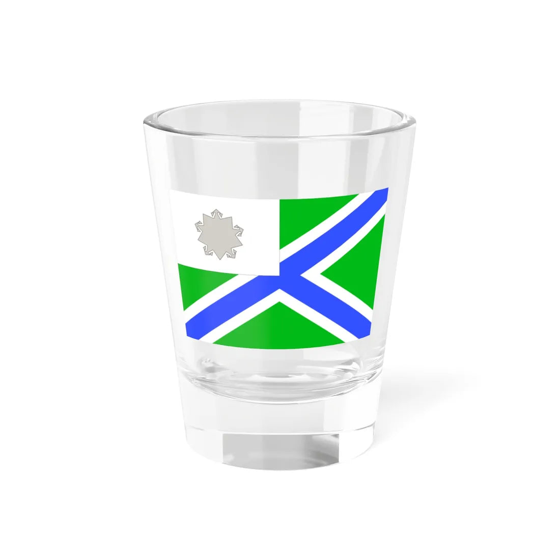 Russia Order flag of the ships of the Border Guard Force 1993 (Russia) Shot Glass 1.5oz 1.5oz - Go Mug Yourself